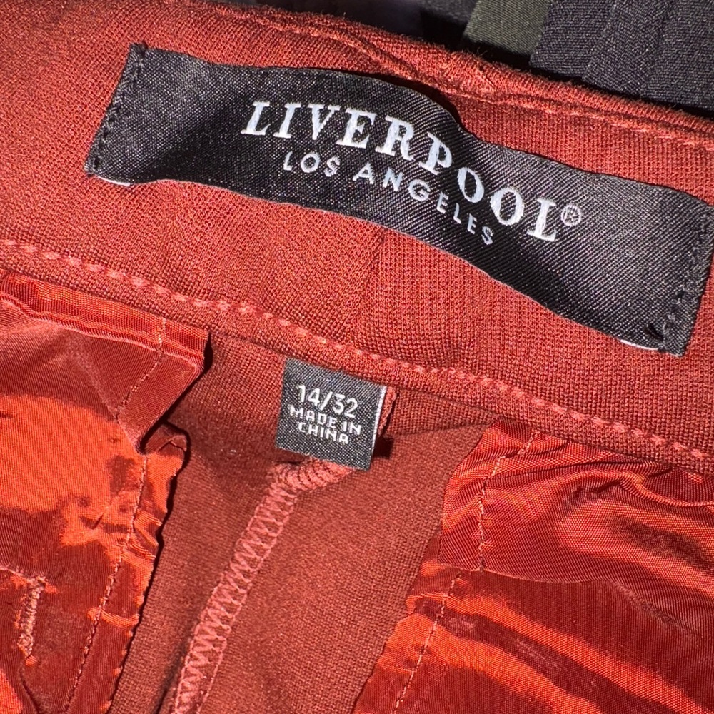 Liverpool Orange/Brown Wide-Leg Trousers - Picture 3 of 4